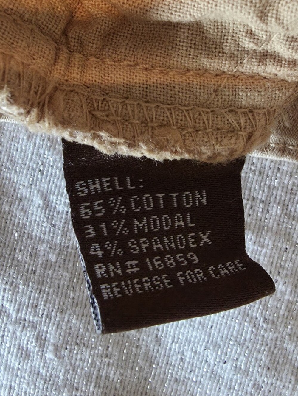 J.McLaughlin Lexi Jeans Raw Beige Tan Slim Leg 4-Way Stretch Career Travel 10 - Picture 9 of 12
